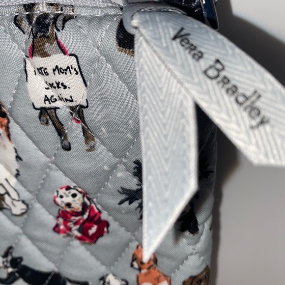 “Vera Bradley” Bucket Crossbody Bag in Cotton- (NWT) “Dog Show”Pattern - Picture 3 of 13